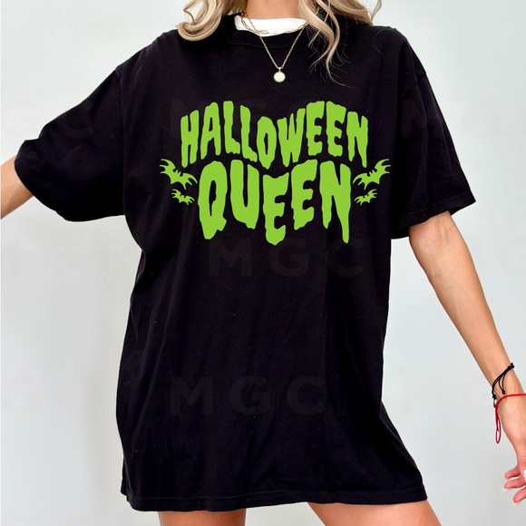 Comfort Colors Halloween Queen Shirt - Picture 4 of 10